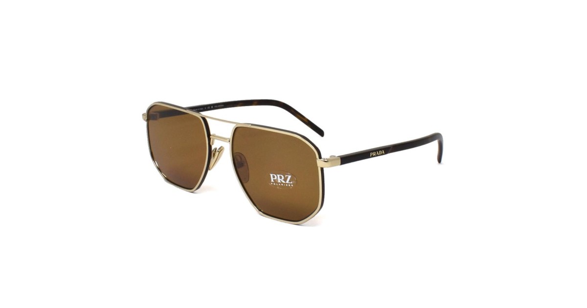 Prada Sunglasses Unisex Pale Gold PR59YS-ZVN5Y1-57 | Sakurawatches.com