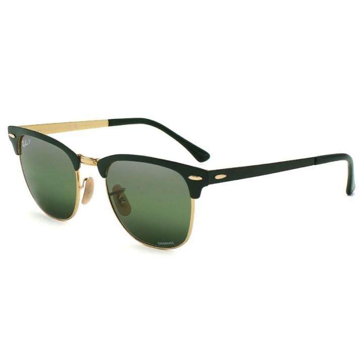 Ray-Ban Clubmaster Sunglasses Unisex Green RB3716-9255G4-51