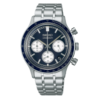 Seiko Spirit SBTQ039 – Men’s Quartz Chronograph, Silver Dial & Bracelet, 100m WR, Mint