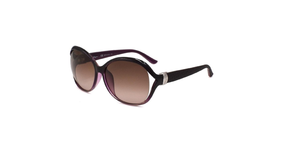 Ferragamo sunglasses women brown light purple frame and lens Amazon.com: Ferragamo Women main image 2