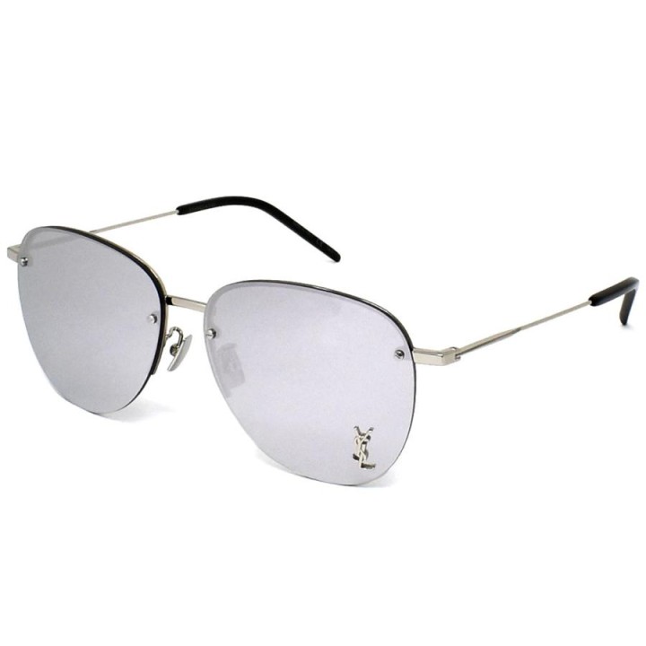 Saint Lauren Sunglasses Unisex Silver SL328KM-002