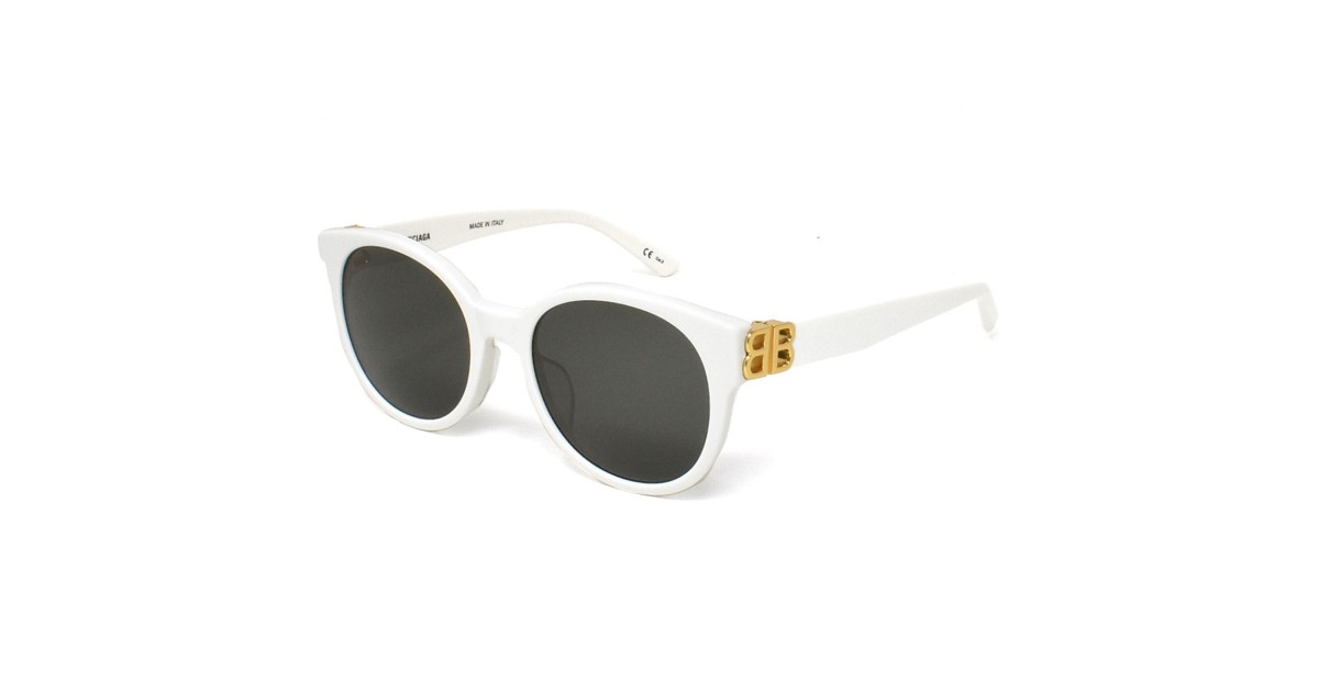 Balenciaga Sunglasses Woman White BB0134SA-005 | Sakurawatches.com
