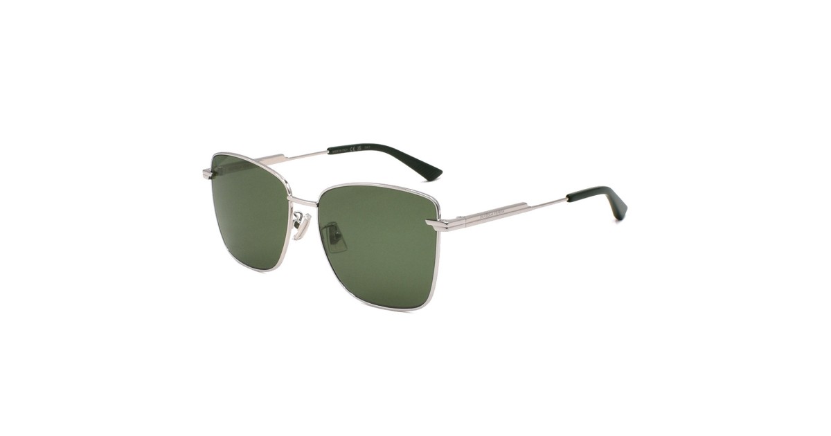 Bottega Veneta BV1237S 004 Sunglasses Gunmetal Square Frame, Blue Lenses Bottega Veneta BV1237S 004 main image 2