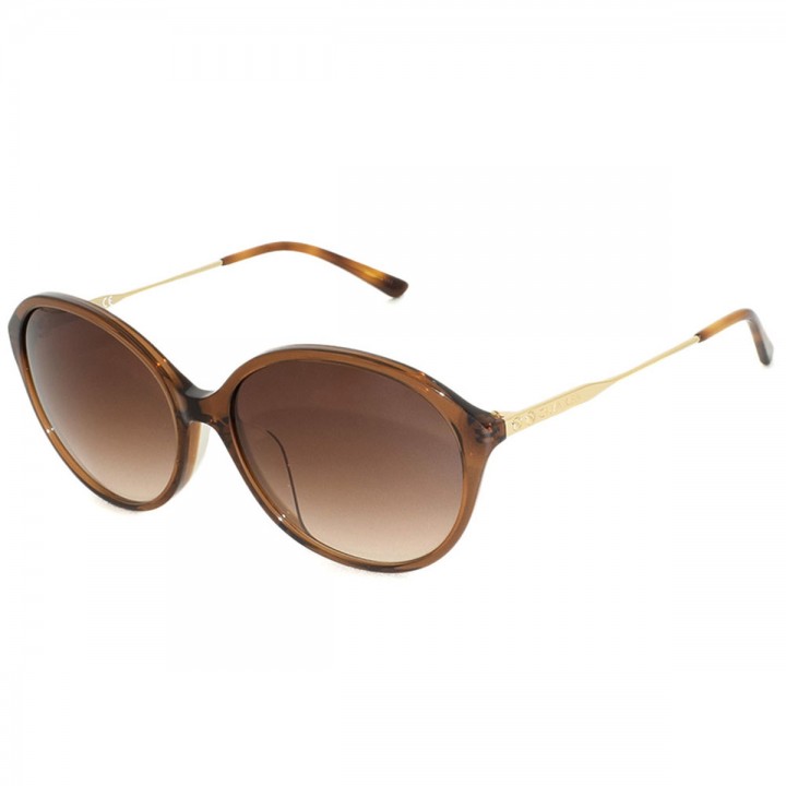 Calvin Klein Sunglasses Unisex Crystal Brown Gold CK18710SA-210
