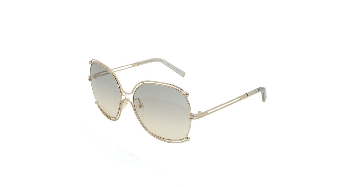 Chloe Sunglasses Women\'s CE129S (744) Gold 59-16-140 - BRAND NEW Chloe Ch0329s Gold Female Round Sunglasses | Eyewear Index main image 3