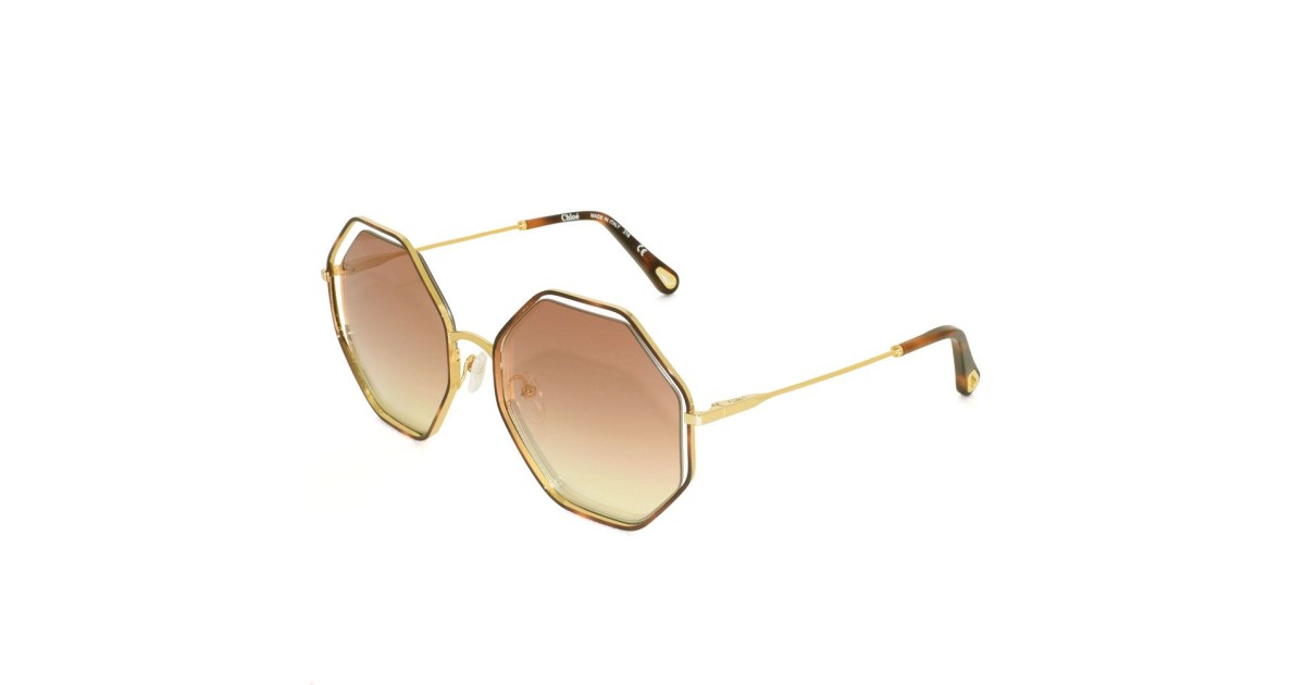 Chloe Sunglasses Woman Havana Gold CE132S-205 | Sakurawatches.com