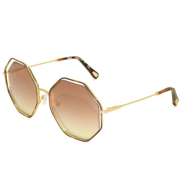 Chloe Sunglasses Woman Havana Gold CE132S-205
