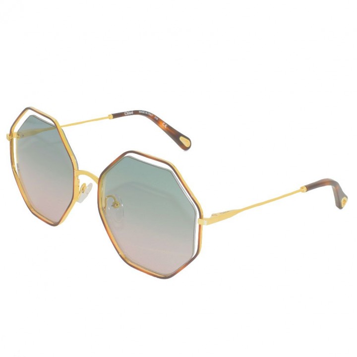 Chloe Sunglasses Woman Havana Gold CE132S-240