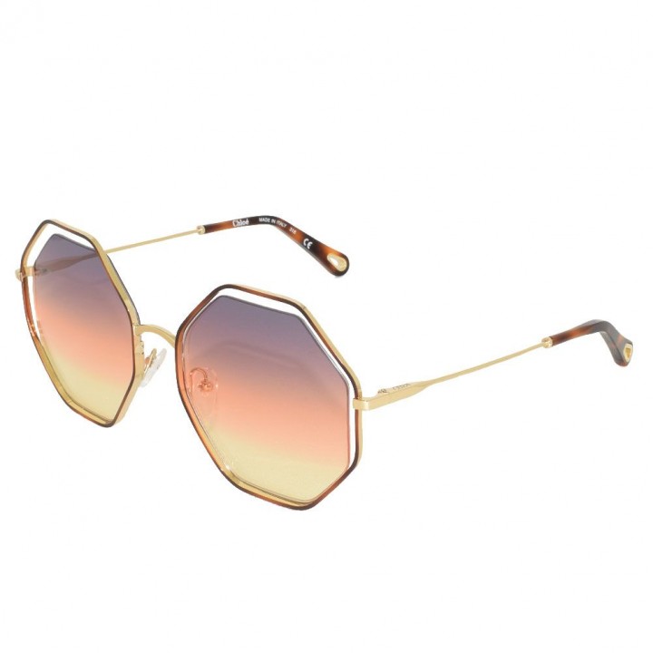 Chloe Sunglasses Woman Havana Gold CE132S-259