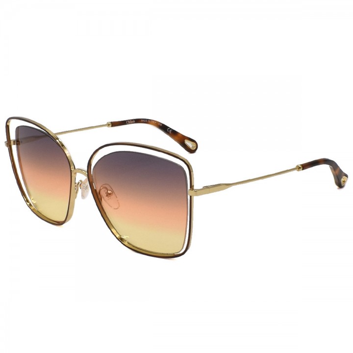 Chloe Sunglasses Woman Havana Gold CE133S-259