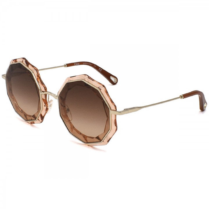 Chloe Sunglasses Woman Peach Gold CE160S-724