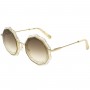 Chloe Sunglasses Woman Lame Clear Gold CE160S-859