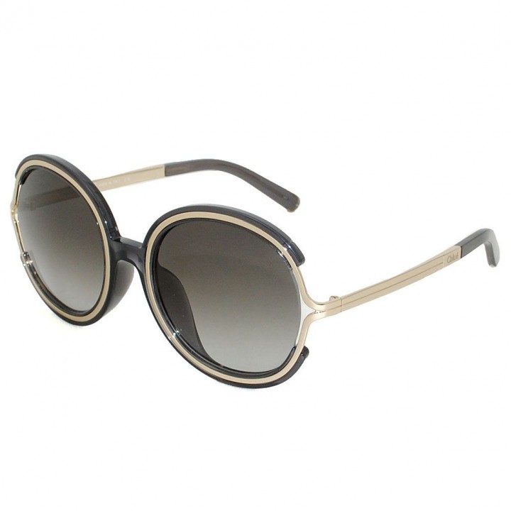 Chloe Sunglasses Woman Clear Dark Gray CE711SA-036