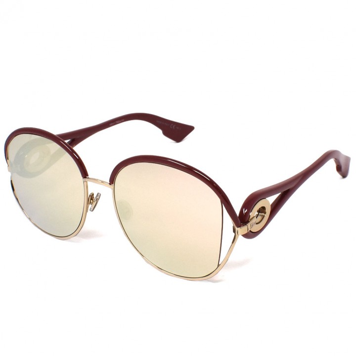 Dior Sunglasses Woman Burgundy Gold NEWVOLUTE-NOA-57