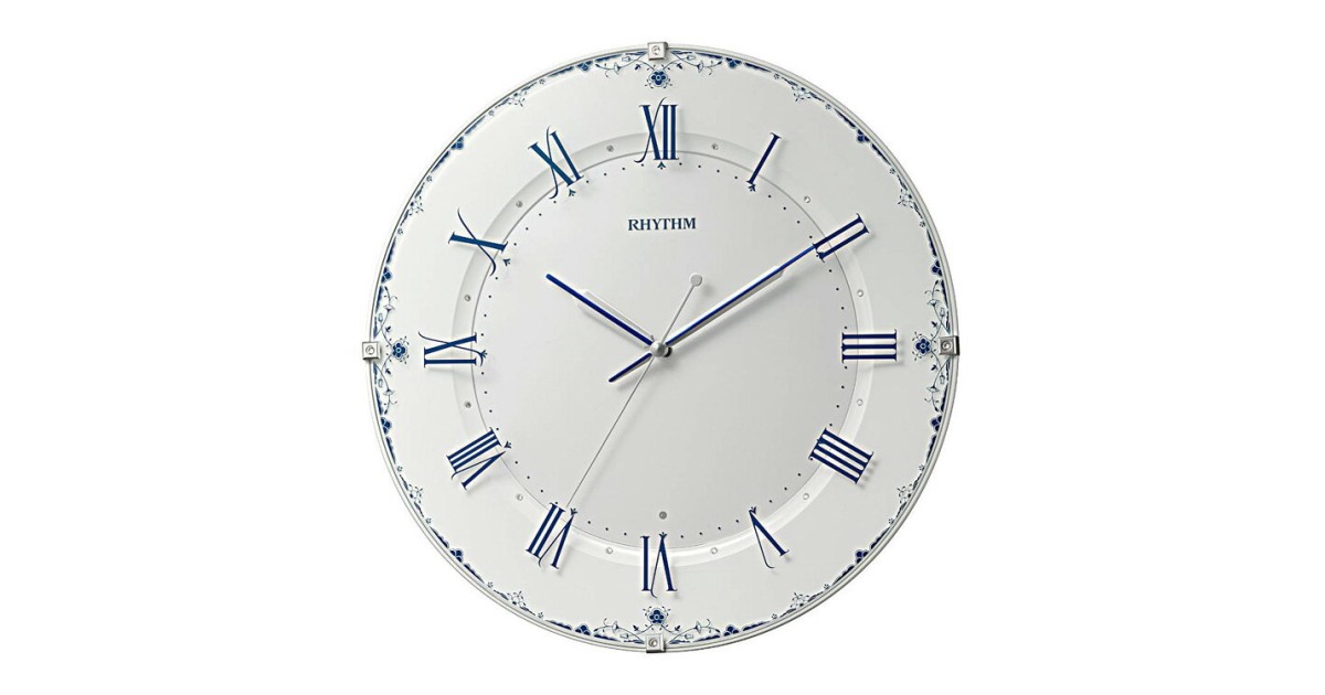 RHYTHM Orologio Da Parete Quarzo Magic Motion 47cm - Con Melodie E Sensore Notturno - 4