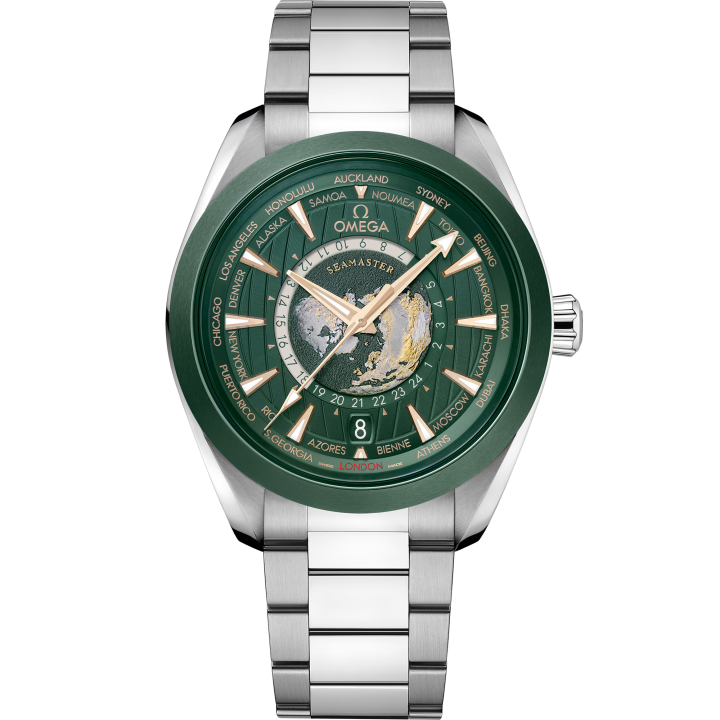 Omega Seamaster Aqua Terra 150m Co-Axial Master Chronometer GMT Worldtimer 43 mm 220.30.43.22.10.001