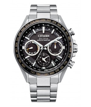 Citizen Attesa Eco-Drive GPS Satellite Radio Clock F950 Double Direct Flight ACT Line CC4015-51E