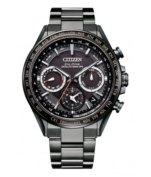 Citizen Attesa Eco-Drive GPS Satellite Radio Clock F950 Double Direct Flight ACT Line CC4014-62E