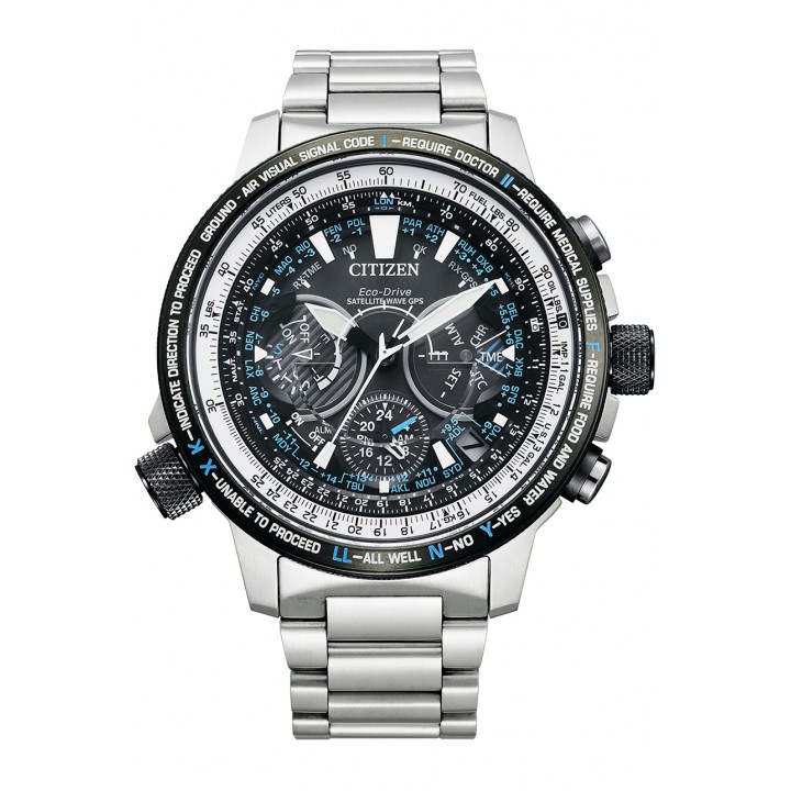 Citizen Promaster Eco-Drive Satellite Wave GPS Blue Impulse Limited Model CC7015-63E