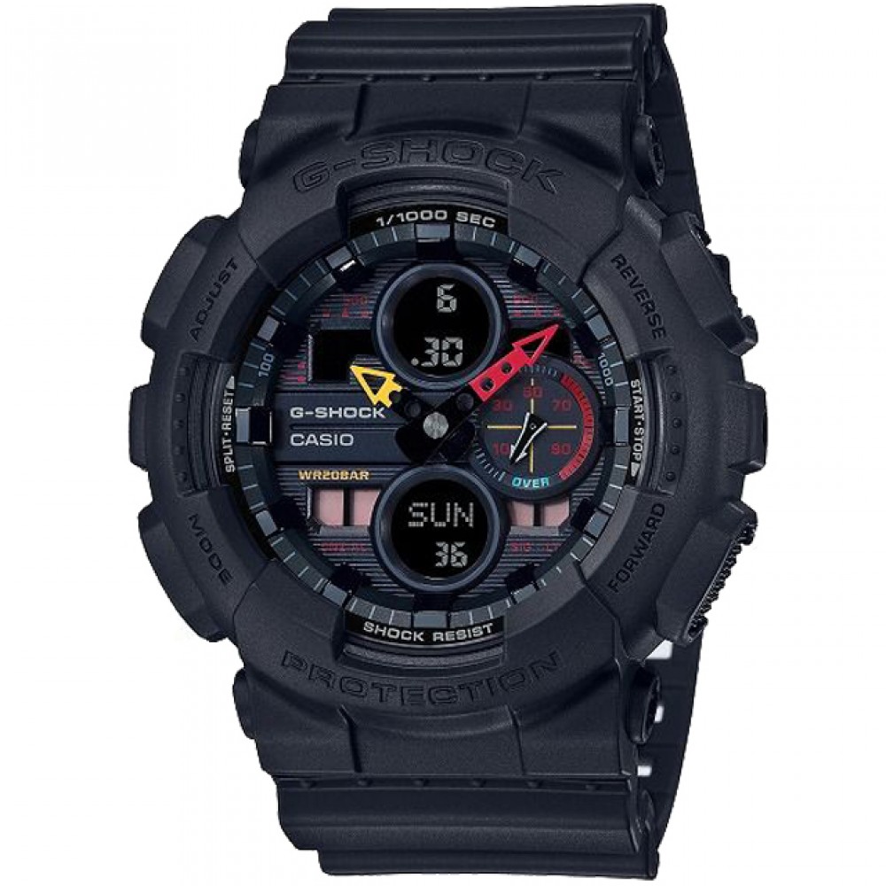 Casio G-Shock Black × Multi Color Accent Neo Tokyo GA-140BMC-1AJF