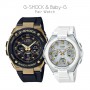 Casio G-SHOCK/BABY-G G-STEEL/G-MS PAIR GST-W300G-1A9JF/MSG-W100-7A2JF