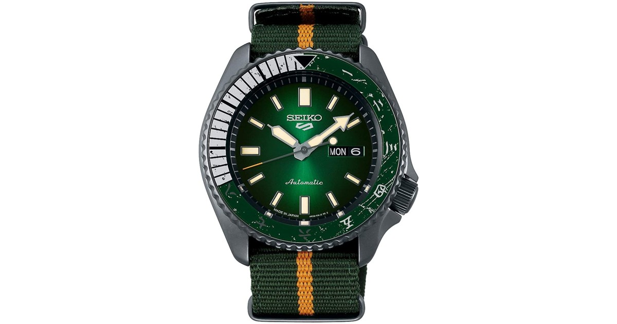Seiko 5 Sports NARUTO \u0026 BORUTO Collaboration Rock Lee Limited Model SBSA095  | Sakurawatches.com