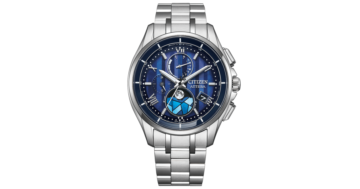 その他 CITIZEN ATTESA Eco-Drive ATTESA Blue Dial Super Titanium with Platinum DLC Coating Bracelet