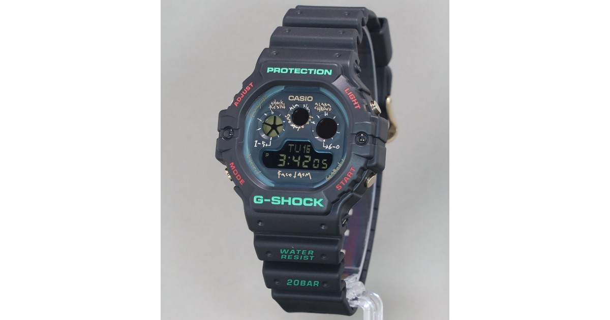 Casio G-Shock Digital FACETASM Collaboration Model DW-5900FA-1JR |  Sakurawatches.com