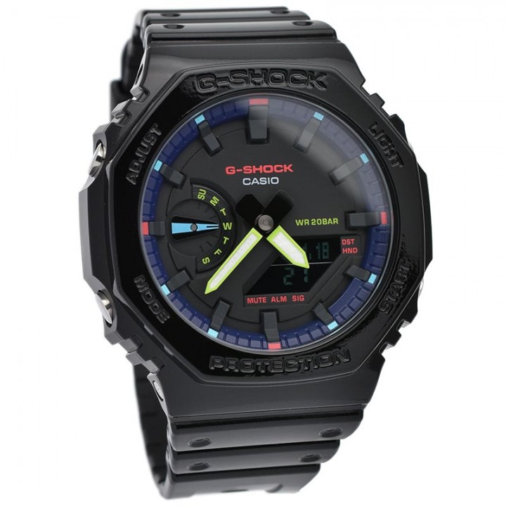 Casio G-Shock Analog-Digital Virtual Rainbow: Gamer's RGB series GA-2100RGB-1AJF