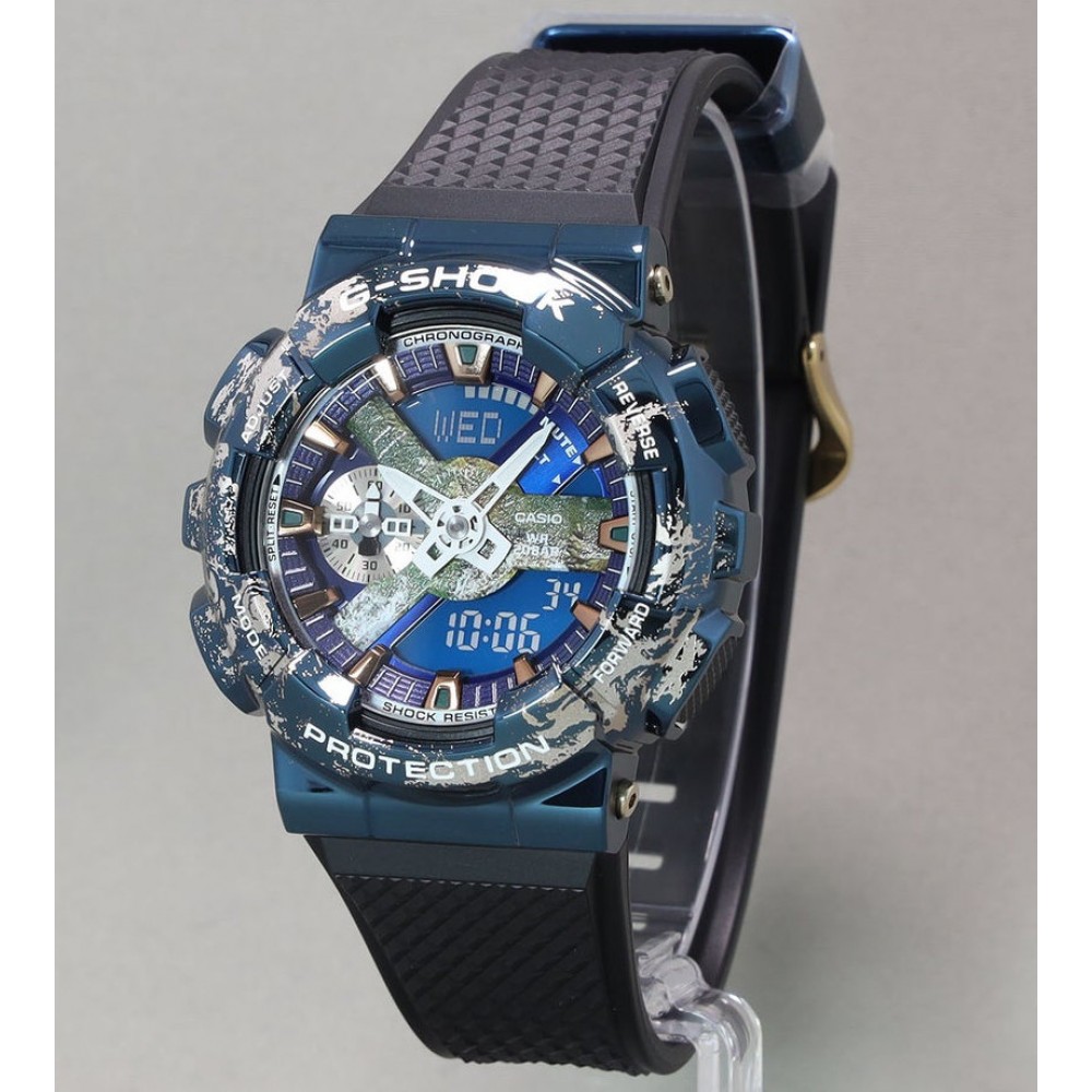 人気の雑貨がズラリ！ 美品 CASIO G-SHOCK「地球」GM-110EARTH-1AJR カシオ 腕時計(デジタル) 