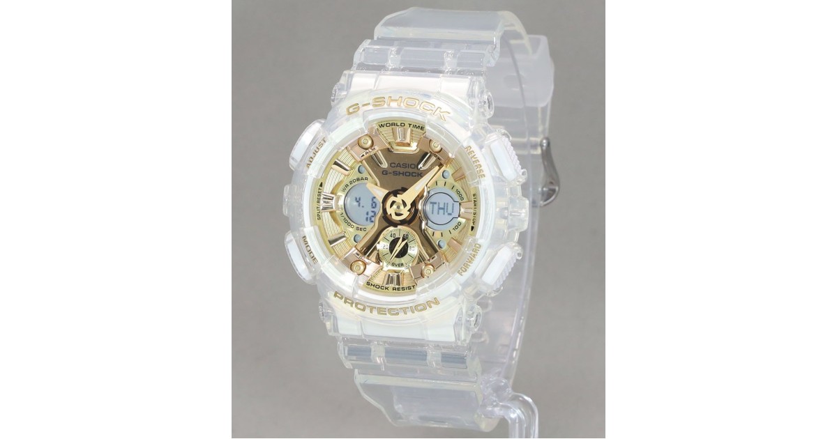 G-SHOCK GMA-S120SG-7ADR - Montre Femme Sport Transparente - Neuf Avec étiquettes
