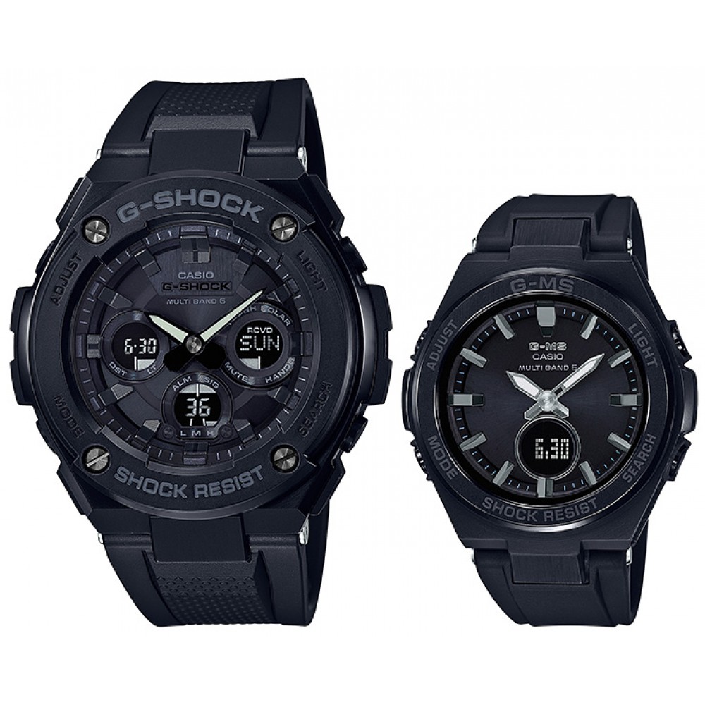 CASIO G-SHOCK/BABY-G G-STEEL/G-MS Pair GST-W300G-1A1JF/MSG-W200G-1A2JF