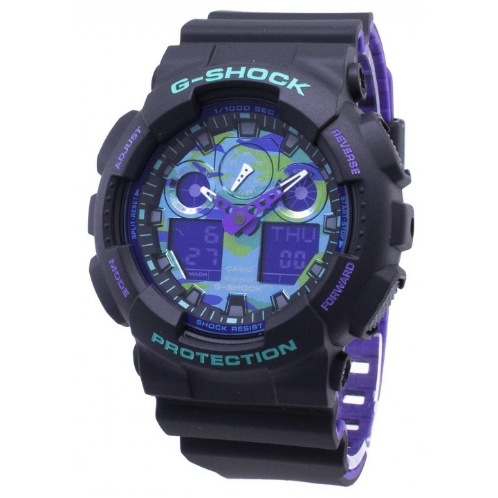 Casio G-Shock BLACK & 90s Color GA-100BL-1AJF