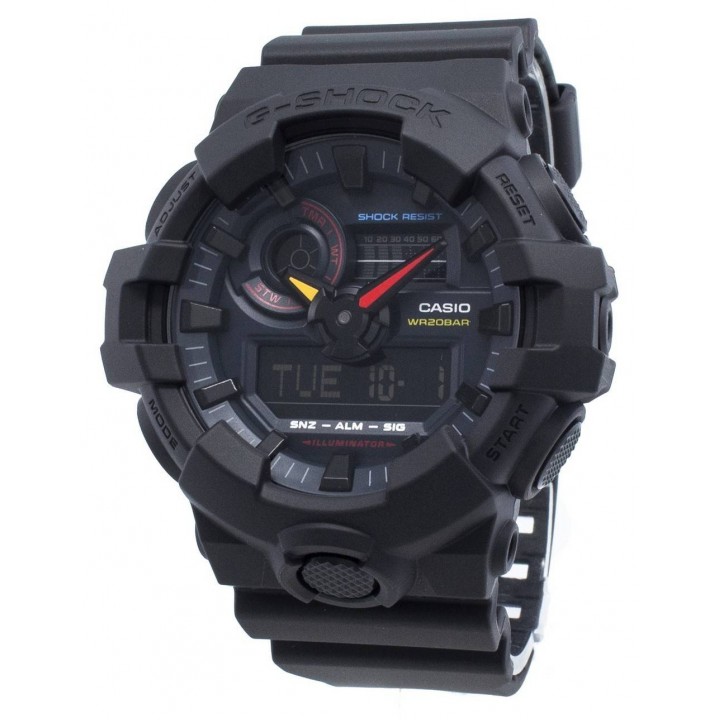 Casio G-Shock Black × Multi Color Accent Neo Tokyo GA-700BMC-1AJF