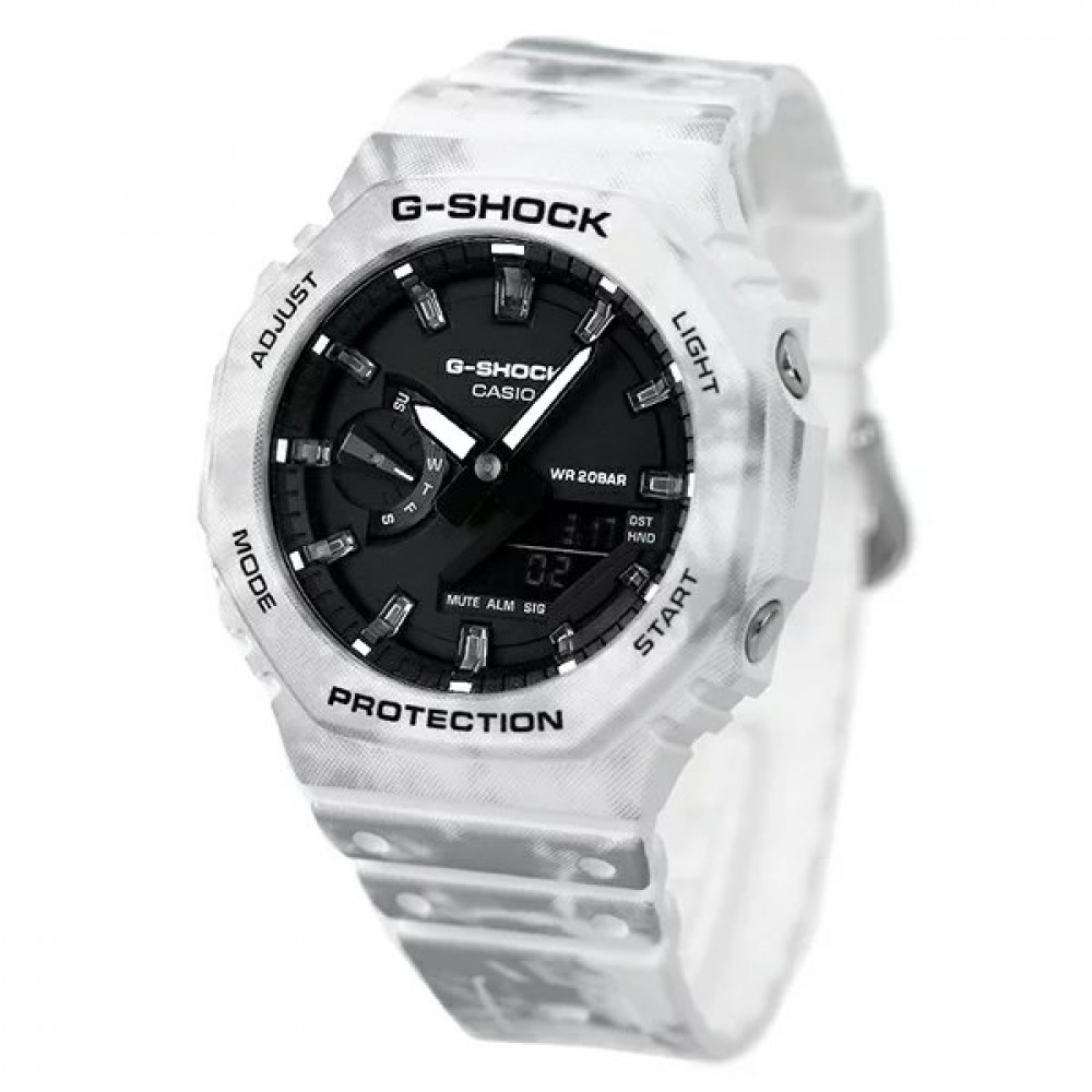 Casio G-Shock Grunge Snow Camouflage GAE-2100GC-7AJR | Sakurawatches.com