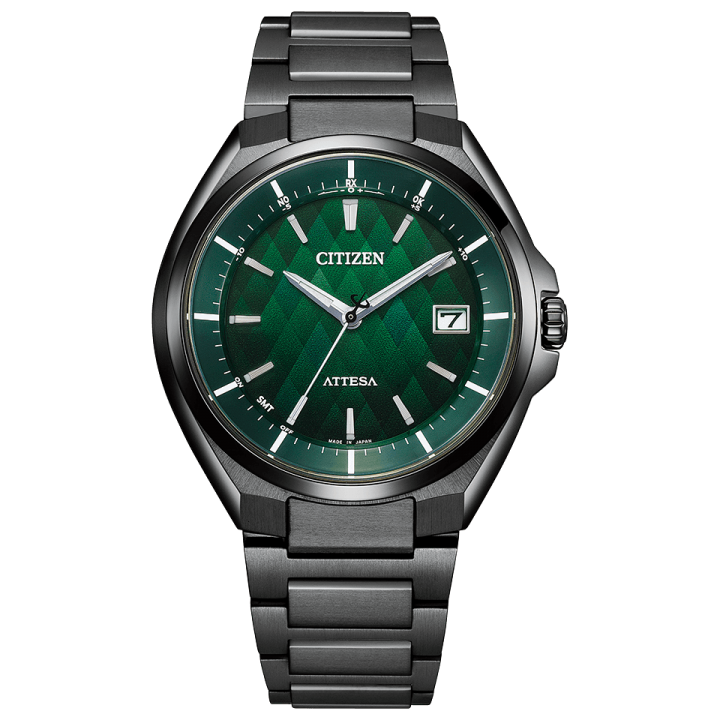 Citizen Attesa LIGHT in BLACK 2022 GREEN Limited Edition CB3015-53W