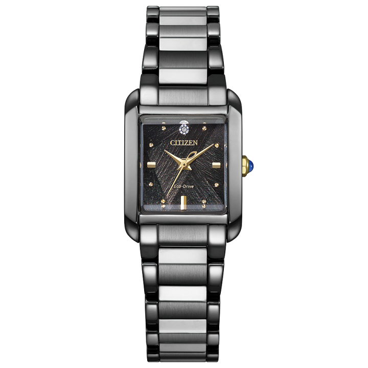 Citizen L SQUARE Collection LIGHT in BLACK Eco-Drive 50th Anniversary Limited edition EW5636-55E
