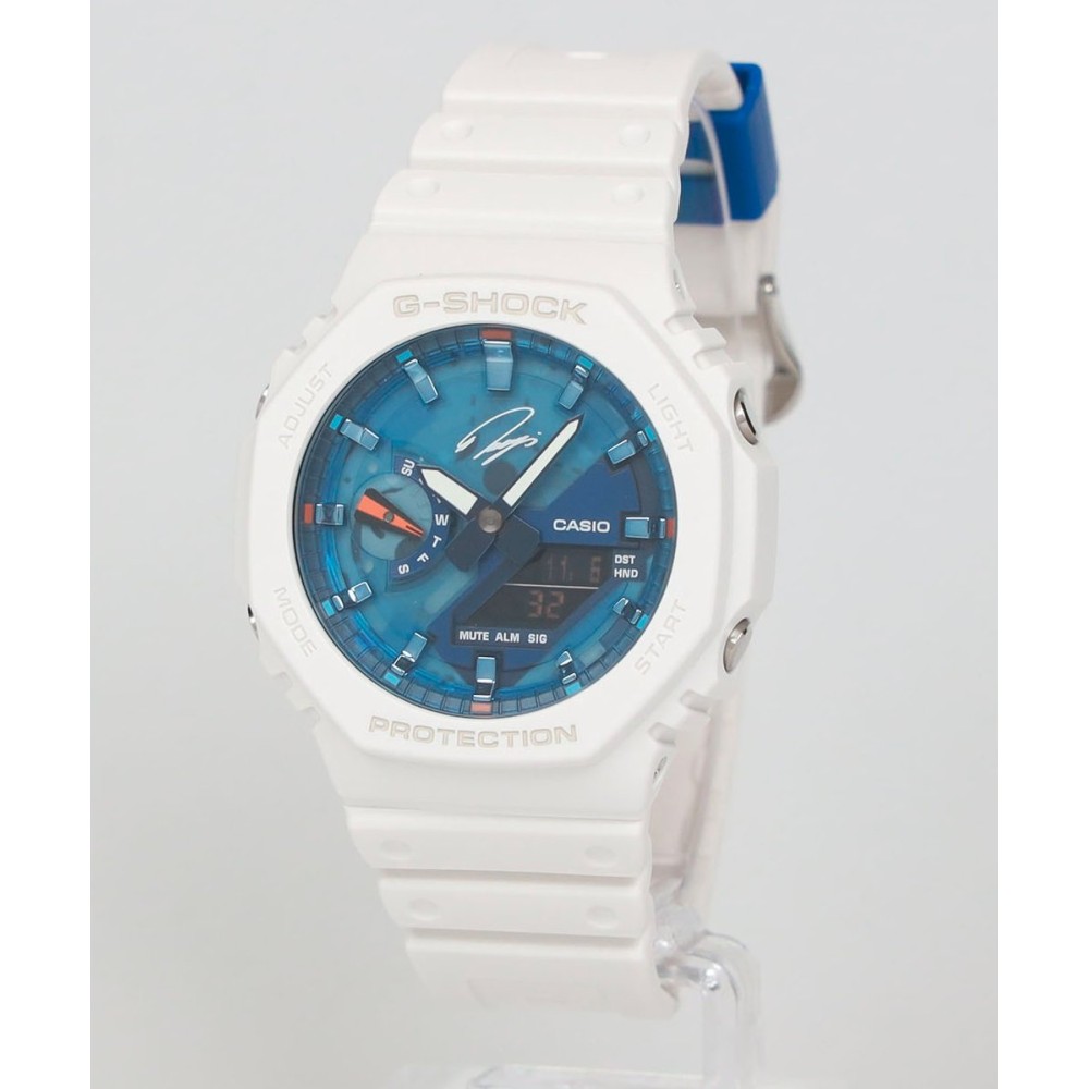G-SHOCK RYO ISHIKAWA ホワイト/ブルー　GA2100X Casio G-Shock Analog-Digital RYO ISHIKAWA SIGNATURE MODEL GA