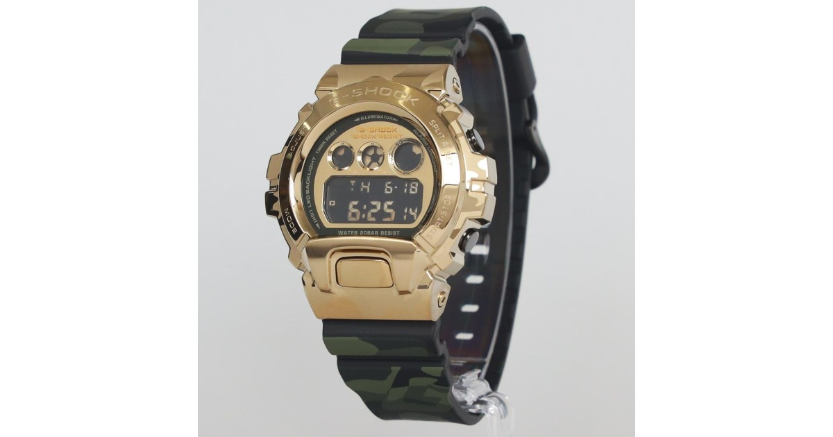 Casio G-Shock DIGITAL BOLD CAMO SERIES, CAMO AND GOLD GM-6900CMG