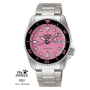 Seiko 5 Sports SKX series Pink Panther collaboration limited edition model SBSA321