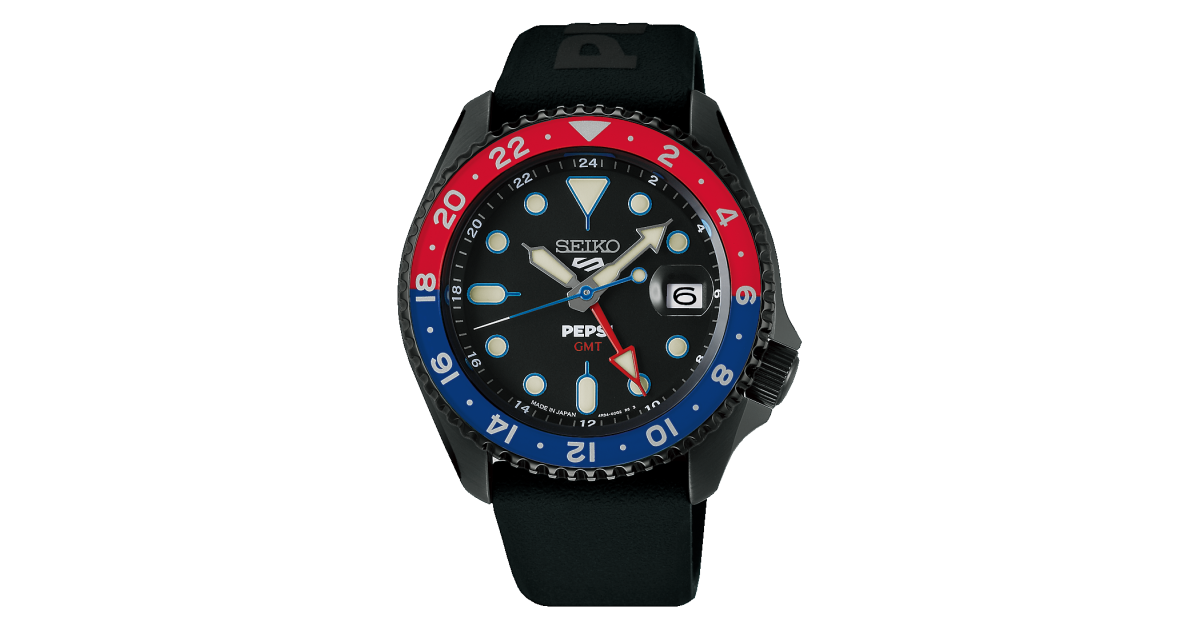 Seiko 5 Sports SKX series Pepsi® collaboration limited edition 