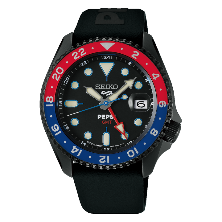 Seiko 5 Sports SKX series Pepsi® collaboration limited edition model SBSC023