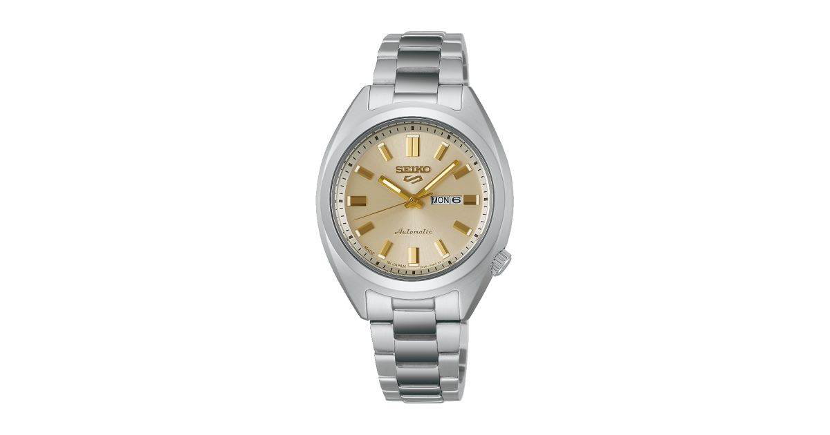 【新品】セイコー Seiko 5 Sports 腕時計 レディース SRRA011 SNXS Series 自動巻き（2R06/手巻き付き） シャンパンゴールドxシルバー アナログ表示 華奢で上品。セイコー5スポーツ SNXS Series SRRA011【32mm レディース