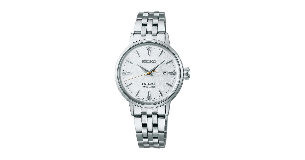 SEIKO 自動巻き 腕時計 シルバー　PRESAGE Seiko Presage Cocktail Time SRRW005 | Sakurawatches.com
