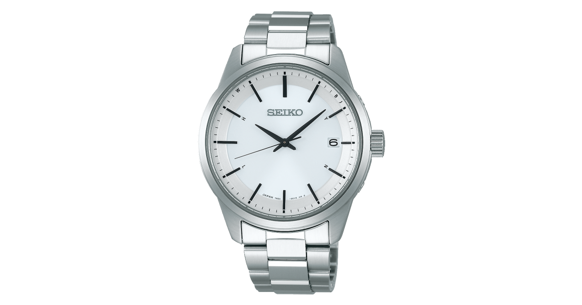 SEIKO Solar ホワイトダイヤル 時計 841672106-seiko-sbtm251-