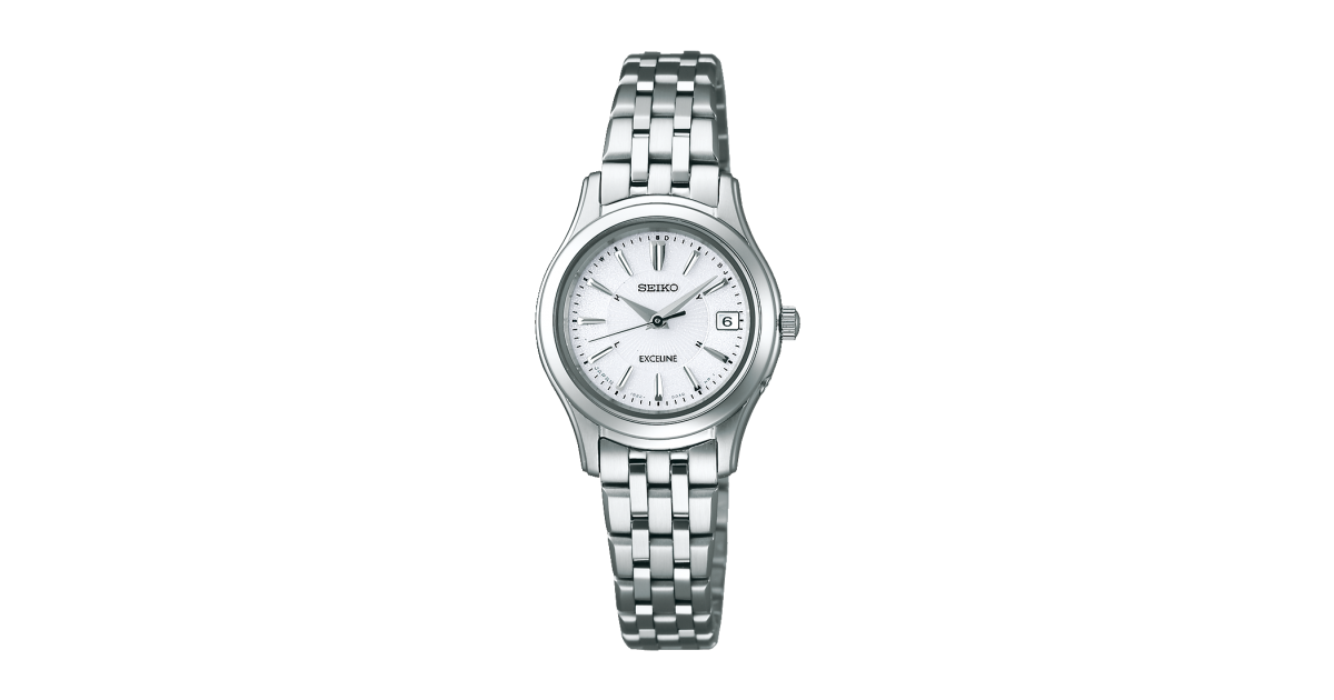 SEIKO Exceline 電池式稼動中 ホワイト文字盤 SEIKO お取り寄せ セイコー ドルチェ＆エクセリーヌ DOLCE＆EXCELINE