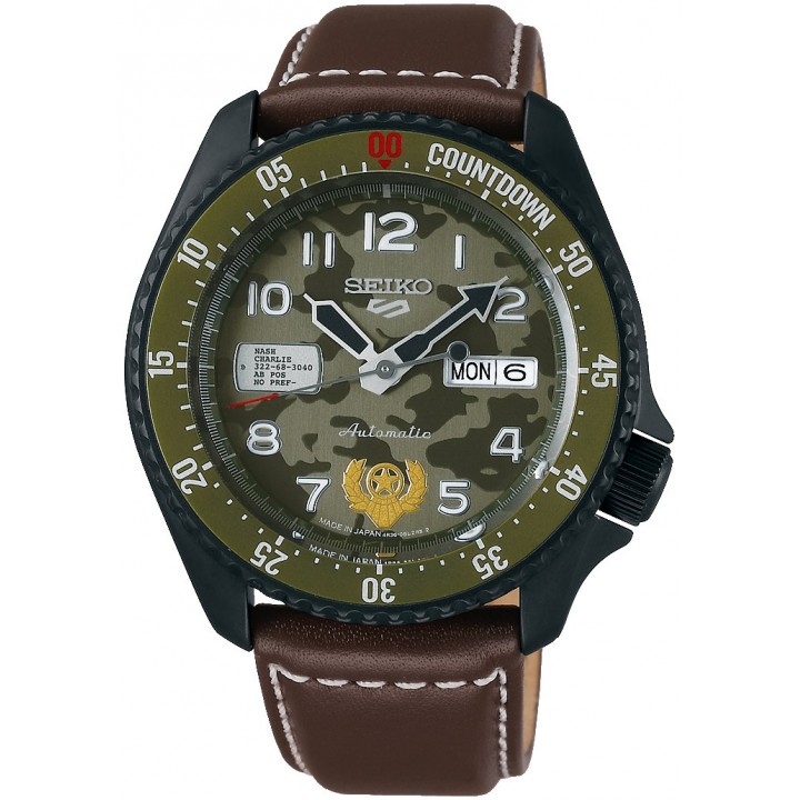 Seiko 5 Sports Street Fighter V Collaboration Guile Limited Model SBSA081